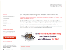 Tablet Screenshot of baufi-reinhart.de